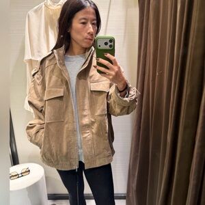 NWT 100% Suede Leather Jacket - Tan